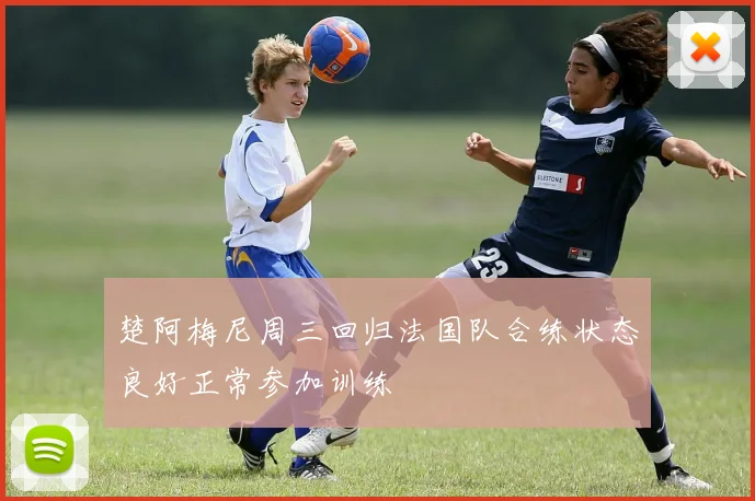 楚阿梅尼周三回归法国队合练状态良好正常参加训练